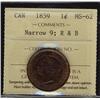 Image 1 : 1859 1¢ Nar 9 ICCS MS62 RB