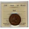 Image 1 : 1908 1¢ ICCS MS65RD.