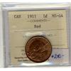 Image 1 : 1911 1¢ ICCS MS-64 RED