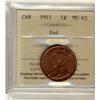 Image 1 : 1911 1¢ ICCS MS65RD.