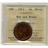 Image 1 : 1912 1¢ ICCS MS63RB.  Nice lustrous example.