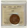 Image 1 : 1916 1¢ ICCS MS65RD.