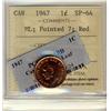 Image 1 : 1947 1¢ ML Ptd ICCS SP64RD.