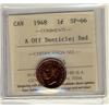 Image 1 : 1948 1¢ A Off Dent ICCS SP66RD.