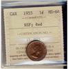 Image 1 : 1955 1¢ NSF ICCS MS64RD.  Key issue with none graded higher.