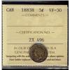 Image 1 : 1883H 5¢ ICCS VF30.