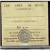 1893 5¢ ICCS AU55.