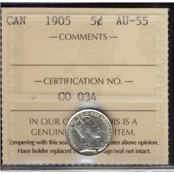 1905 5¢ ICCS AU55.