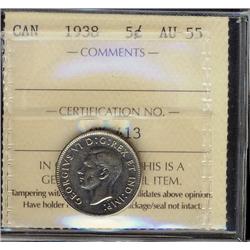 1938 5¢ ICCS AU55.