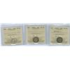 Image 1 : 1881H Obv 2, 1882H 10¢ VF20 and 1912 EF40.  Lot of 3 pcs all ICCS graded.