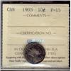 Image 1 : 1903 10¢ ICCS F15.