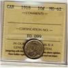 Image 1 : 1918 10¢ ICCS MS62.