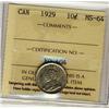 Image 1 : 1929 10¢ ICCS MS64.