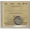 Image 1 : 1945 10¢ ICCS MS65.