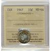 Image 1 : 1947 10¢ ICCS MS64.