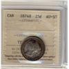 Image 1 : 1874H 25¢ ICCS VF20.