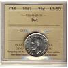 Image 1 : 1947 25¢ Dot ICCS AU50.