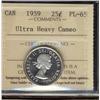 Image 1 : 1959 25¢ ICCS PL65 Ultra Heavy Cameo.