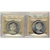 Image 1 : 1965 $1 SmBds Ptd 5 & LgBds Blt 5 ICCS MS63.  Lot of 2 coins both designated Cam