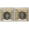 Image 1 : 1965 $1 SmBds Ptd 5 & LgBds Blt 5 ICCS MS63.  Lot of 2 coins.