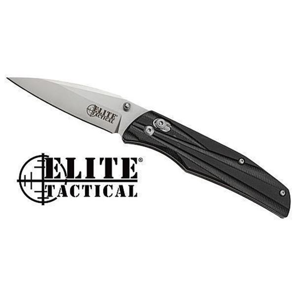 MC ELITE TACTICAL TRAVERSE 3.25" DROP PNT FLDER BLACK/SS