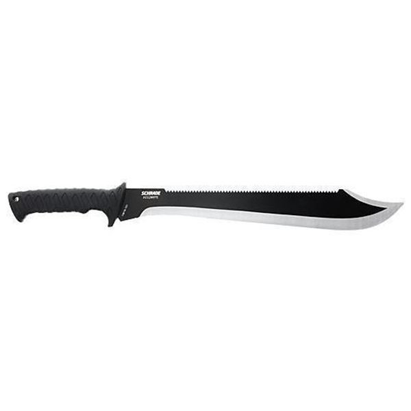 SCHRADE KNIFE DECIMATE SAWBACK MACHETE 14.5  SS/BLACK