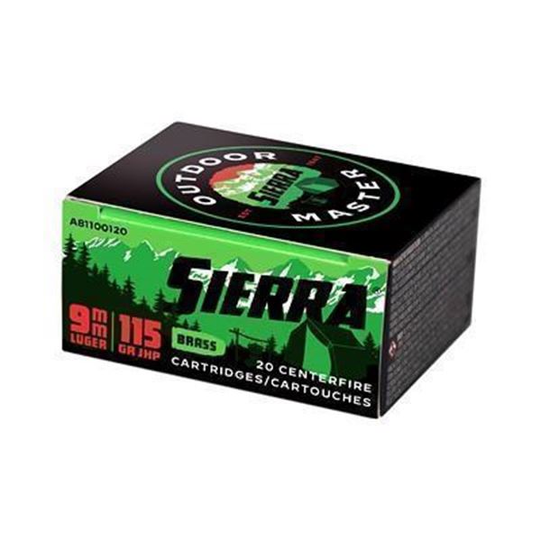 SIERRA OTDMST 9MM 115GR JHP - 20 Rds