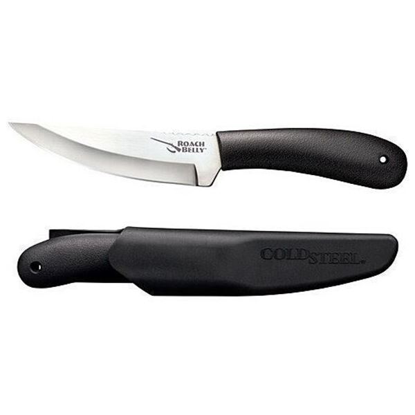 COLD STEEL ROACH BELLY 4.5" PLAIN EDGE BLADE W/SHEATH