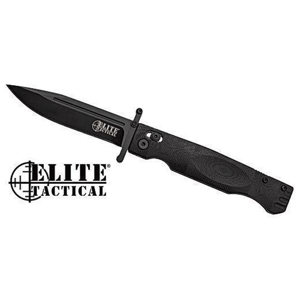 MC ELITE TACTICAL GUARDSMAN 3.75" CLIP PNT FLDR BLK/BLK