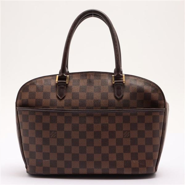 Louis Vuitton Damier Ebene Canvas Leather Sarria Horizontal Bag
