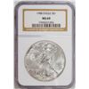 Image 1 : 1988 American Silver Eagle .999 Fine Silver Dollar Coin NGC MS69