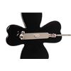 Image 4 : Chanel Black Clover Rhinestone Brooch
