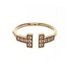 Image 1 : Tiffany & Co Gold T Wire Diamond Ring