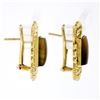 Image 4 : Scott Gauthier 18k Yellow Gold Rectangular Banded Agate Earrings