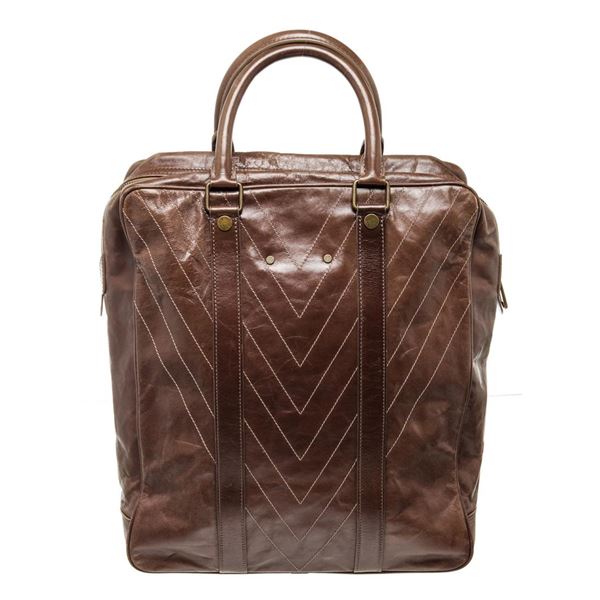 Louis Vuitton Brown Leather Soana Cabas Tote Bag