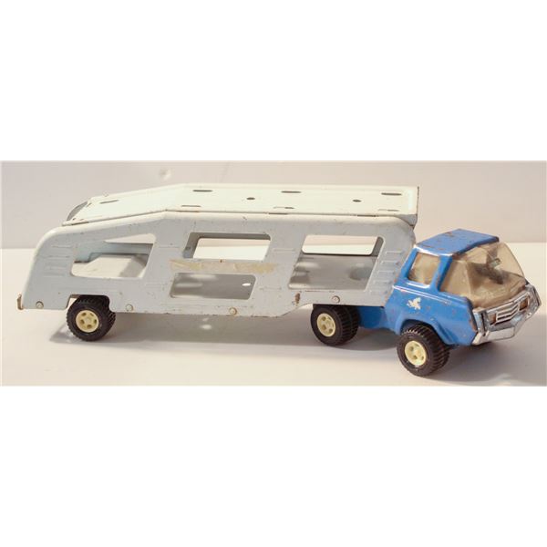 1973 TONKA CAR CARRIER BLUE + WHITE