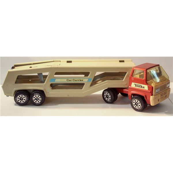 80'S TONKA CAR CARRIER BRONZE + BROWN