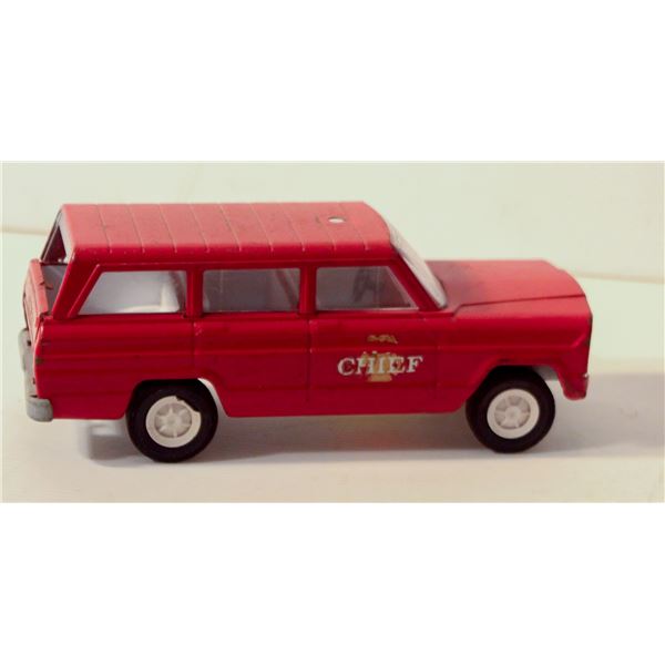 1967 TONKA JEEP WAGONEER PATROL FIRE CHIEF RED