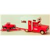 Image 1 : 1968 TONKA JEEP CAMPER RED/WHITE WITH TRAILER &