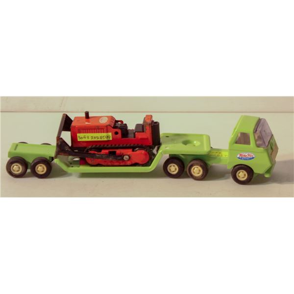 70'S TINY TONKA LOW BOY + DOZER MINT GREEN