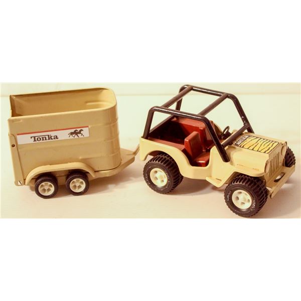 80'S TONKA JEEP + HORSE TRAILER