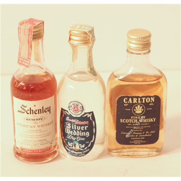 SCHENLEY WHISKEY, SCHENLEY GIN, CARLTON SCOTCH