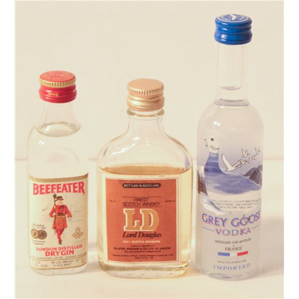 BEEFEATER GIN, LORD DOUGLAS SCOTCH, GREY GOOSE