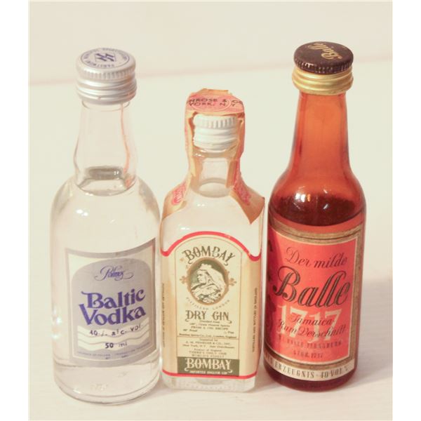 BALLE RUM, BALTIC VODKA, BOMBAY GIN