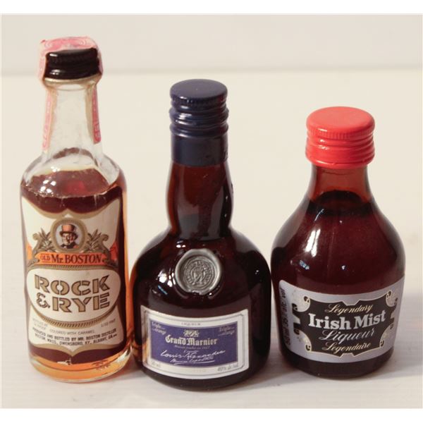 GRAND MARNIER, IRISH MIST, MR. BOSTON