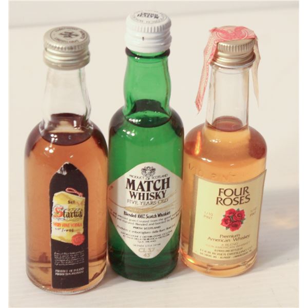 STARKA VODKA, MATCH SCOTCH, FOUR ROSES WHISKEY