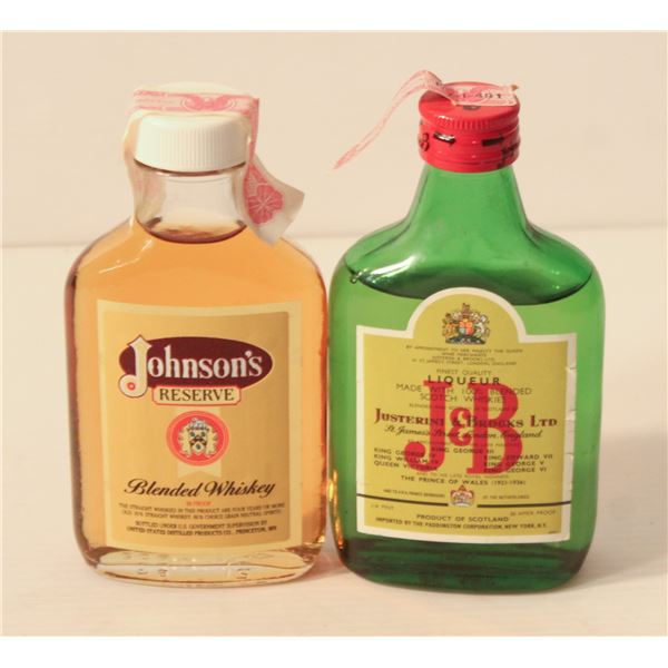 J & B SCOTCH, JOHNSONS WHISKEY