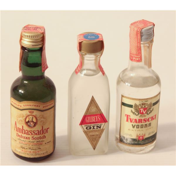 AMBASSADOR SCOTCH, GILBEYS GIN, TVARSCKI VODKA