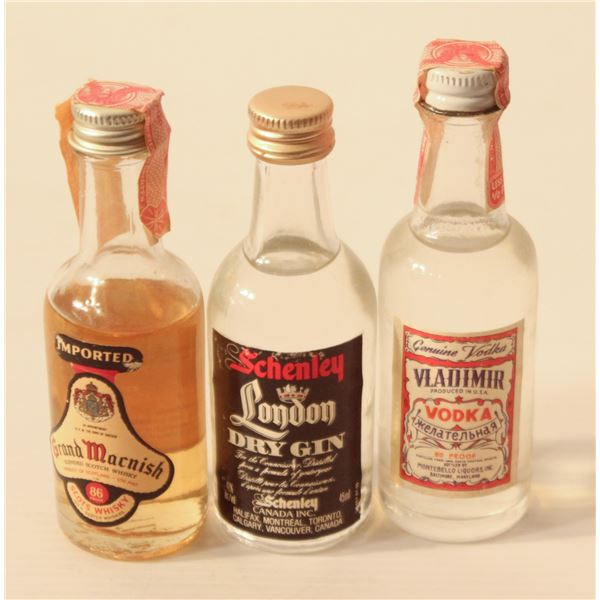 GRAND MACNISH SCOTCH, SCHENLEY GIN, VLADIMIR VODK