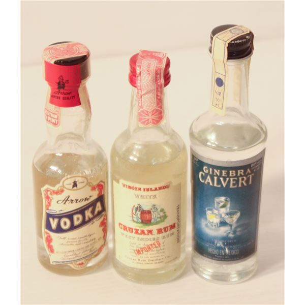 ARROW VODKA, CRUZAN RUM, CALVERT GIN